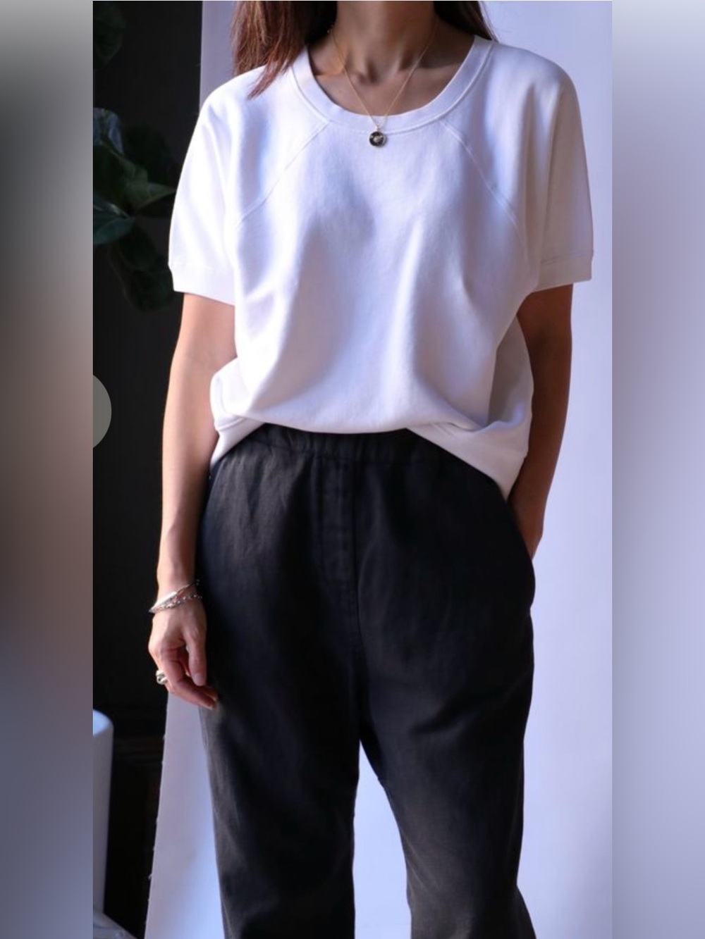 🆕Nili Lotan Ciara Sweatshirt in Vintage White